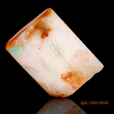 Natural Fire Opal Gemstone 6.85 Cts Loose Fancy Rough From Australia 13x9x6 mm R-197