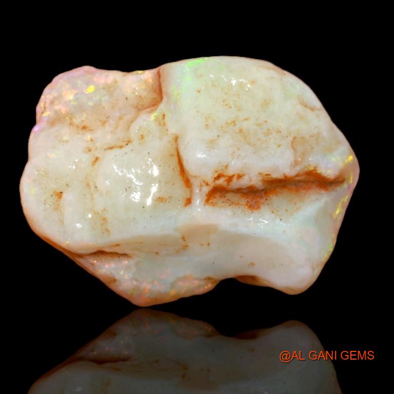 12.65 Cts Natural Australian Fire Opal Loose Gemstone Fancy Rough 21x15x9 mm R-199