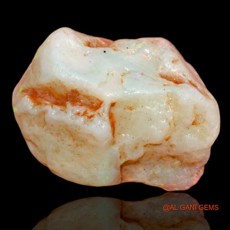 12.65 Cts Natural Australian Fire Opal Loose Gemstone Fancy Rough 21x15x9 mm R-199