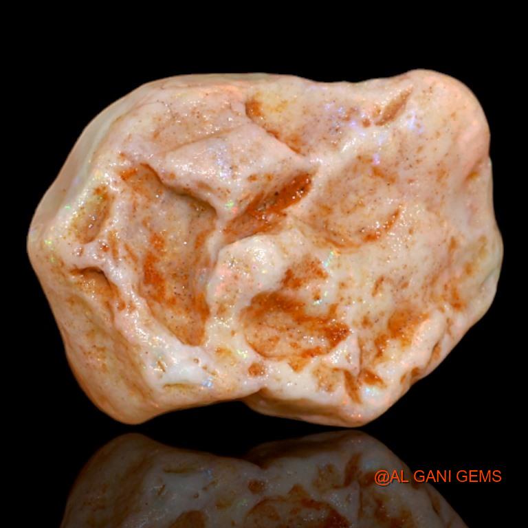12.65 Cts Natural Australian Fire Opal Loose Gemstone Fancy Rough 21x15x9 mm R-199