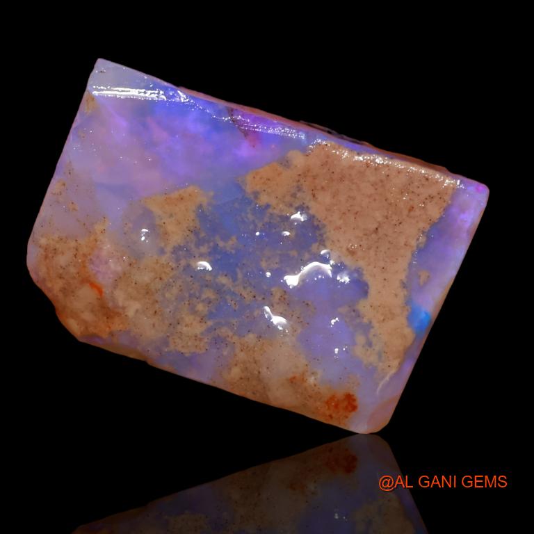 Natural Fire Opal Gemstone 13.90 Cts Loose Fancy Rough From Australia 21x14x5 mm R-200