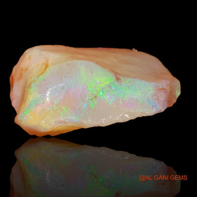 5.60 Cts Unheated Australian Fire Opal Loose Gemstone Fancy Rough Natural 14x14x6 mm R-215