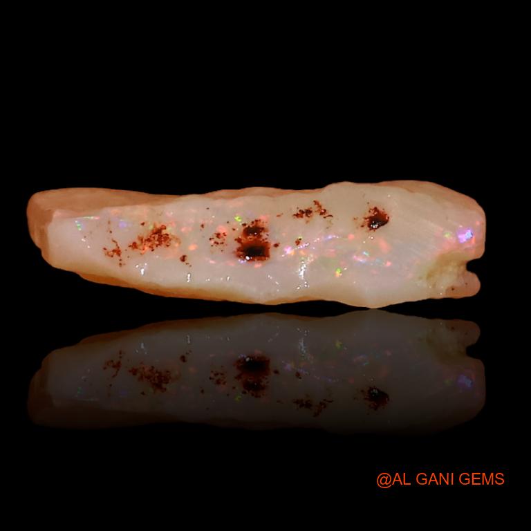 5.70 Cts Natural Australian Fire Opal Loose Gemstone Fancy Rough 18x13x3 mm R-216