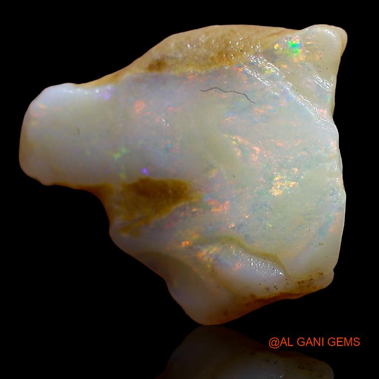 4.10 Cts Natural Australian Fire Opal Fancy Rough Loose Gemstone For Jewelry 14x12x5 mm R-219