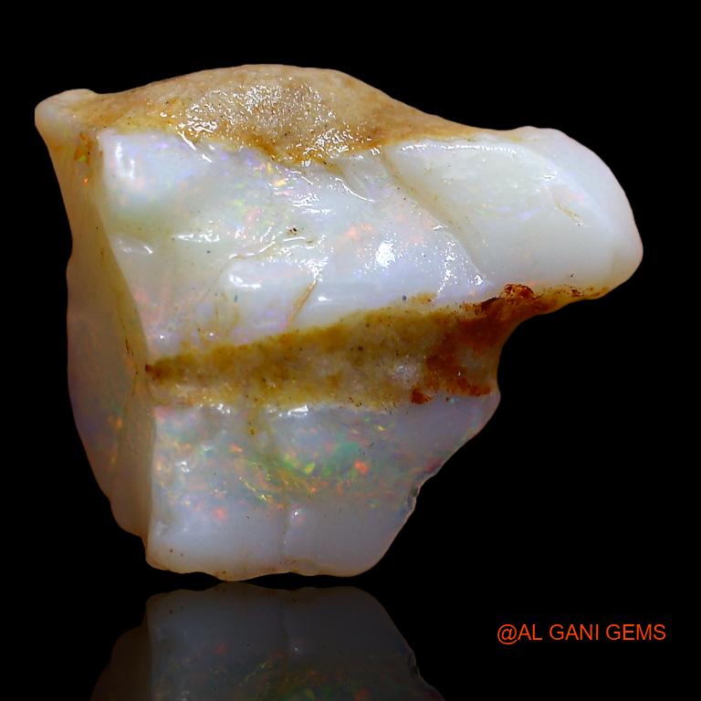 4.10 Cts Natural Australian Fire Opal Fancy Rough Loose Gemstone For Jewelry 14x12x5 mm R-219
