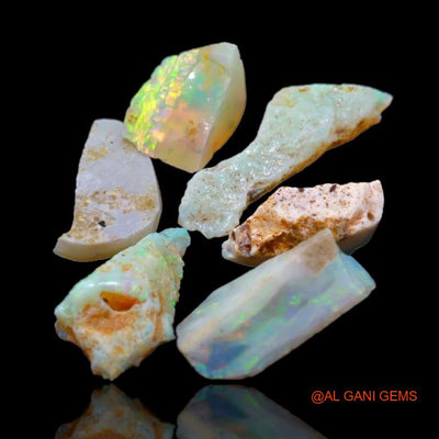 18.20 Cts Natural Australian Fire Opal Fancy Rough Loose Gemstone For Jewelry 7x2x3 mm To 12x1x3 mm R-21