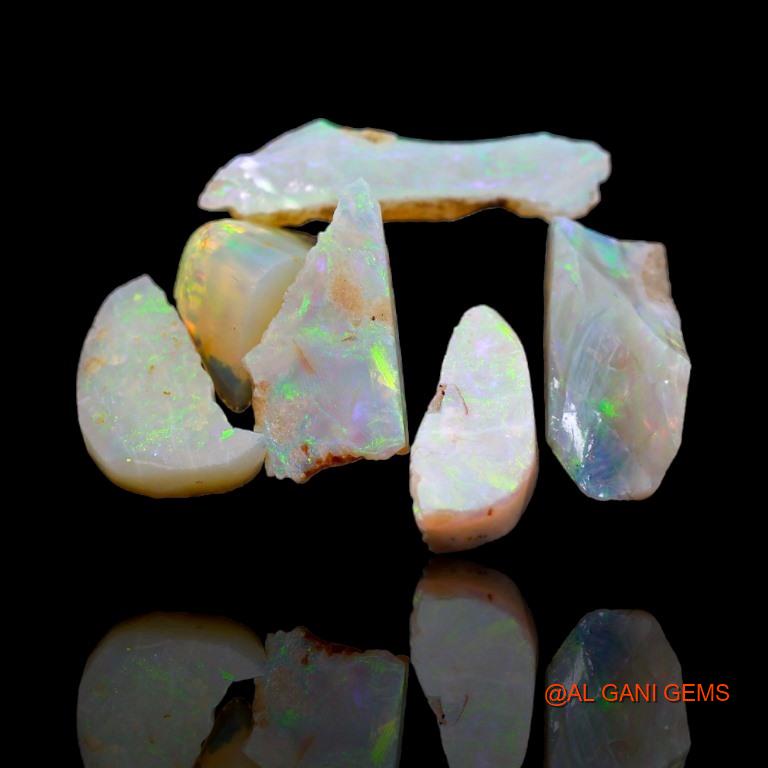 18.20 Cts Natural Australian Fire Opal Fancy Rough Loose Gemstone For Jewelry 7x2x3 mm To 12x1x3 mm R-21
