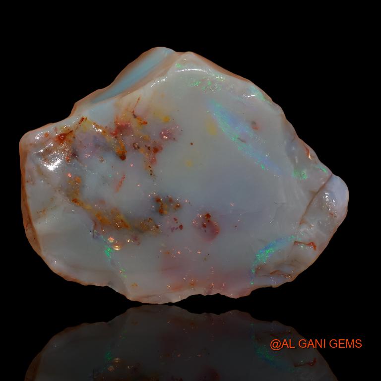 29.50 Cts Natural Australian Fire Opal Fancy Rough Loose Gemstone For Jewelry 30x23x7 mm R-222
