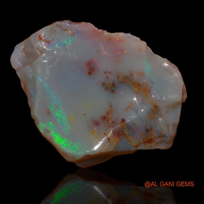 29.50 Cts Natural Australian Fire Opal Fancy Rough Loose Gemstone For Jewelry 30x23x7 mm R-222