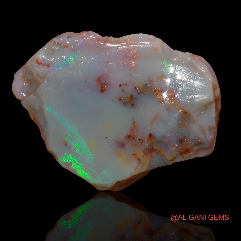 29.50 Cts Natural Australian Fire Opal Fancy Rough Loose Gemstone For Jewelry 30x23x7 mm R-222