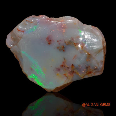 29.50 Cts Natural Australian Fire Opal Fancy Rough Loose Gemstone For Jewelry 30x23x7 mm R-222
