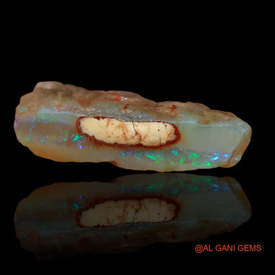 Natural Fire Opal Gemstone 9.65 Cts Loose Fancy Rough From Australia 23x16x5 mm R-224