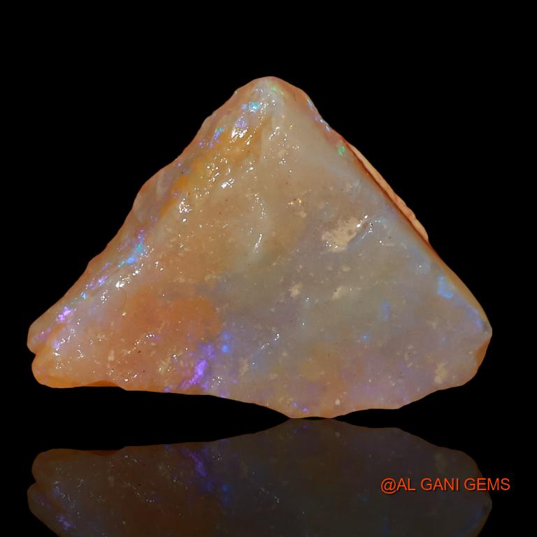 Natural Fire Opal Gemstone 9.65 Cts Loose Fancy Rough From Australia 23x16x5 mm R-224