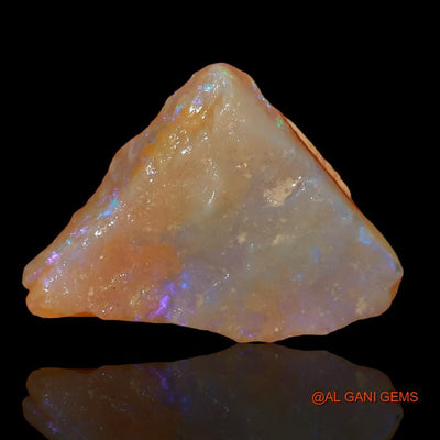 Natural Fire Opal Gemstone 9.65 Cts Loose Fancy Rough From Australia 23x16x5 mm R-224