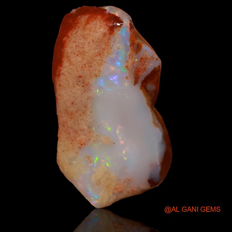 Natural Untreated Fire Opal Loose Gemstone Fancy Rough From Australia 7.50 Cts 23x13x4 mm R-228