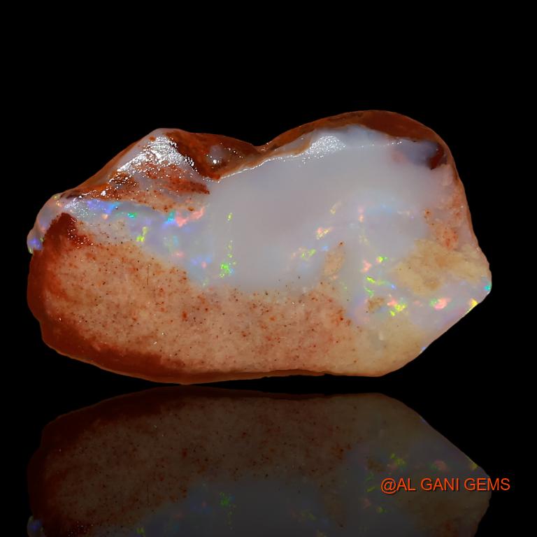 Natural Untreated Fire Opal Loose Gemstone Fancy Rough From Australia 7.50 Cts 23x13x4 mm R-228