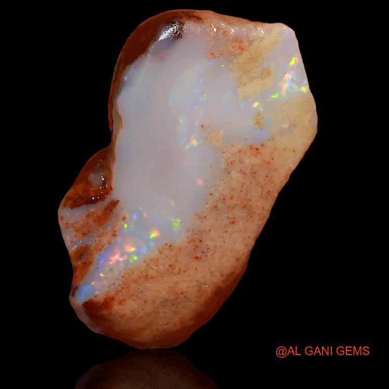 Natural Untreated Fire Opal Loose Gemstone Fancy Rough From Australia 7.50 Cts 23x13x4 mm R-228