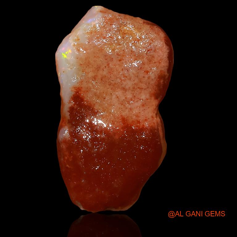 Natural Untreated Fire Opal Loose Gemstone Fancy Rough From Australia 7.50 Cts 23x13x4 mm R-228