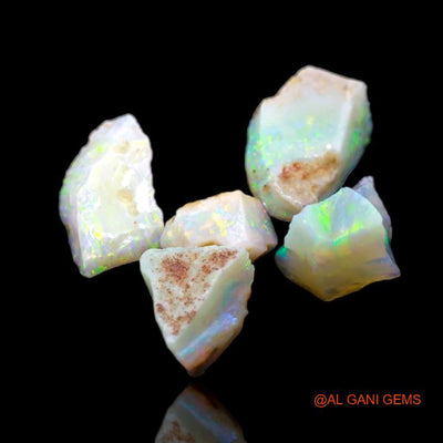 5 Pcs 9.90 Cts Natural Australian Fire Opal Loose Gemstone Fancy Rough Wholesale Lot 4x2x3 mm To 6x2x4mm R-22