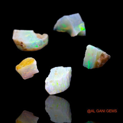 5 Pcs 9.90 Cts Natural Australian Fire Opal Loose Gemstone Fancy Rough Wholesale Lot 4x2x3 mm To 6x2x4mm R-22