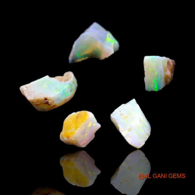 5 Pcs 9.90 Cts Natural Australian Fire Opal Loose Gemstone Fancy Rough Wholesale Lot 4x2x3 mm To 6x2x4mm R-22