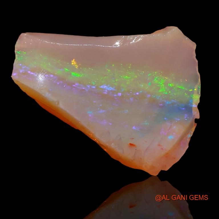 5.45 Cts Natural Australian Fire Opal Loose Gemstone Fancy Rough 17x14x4 mm R-230