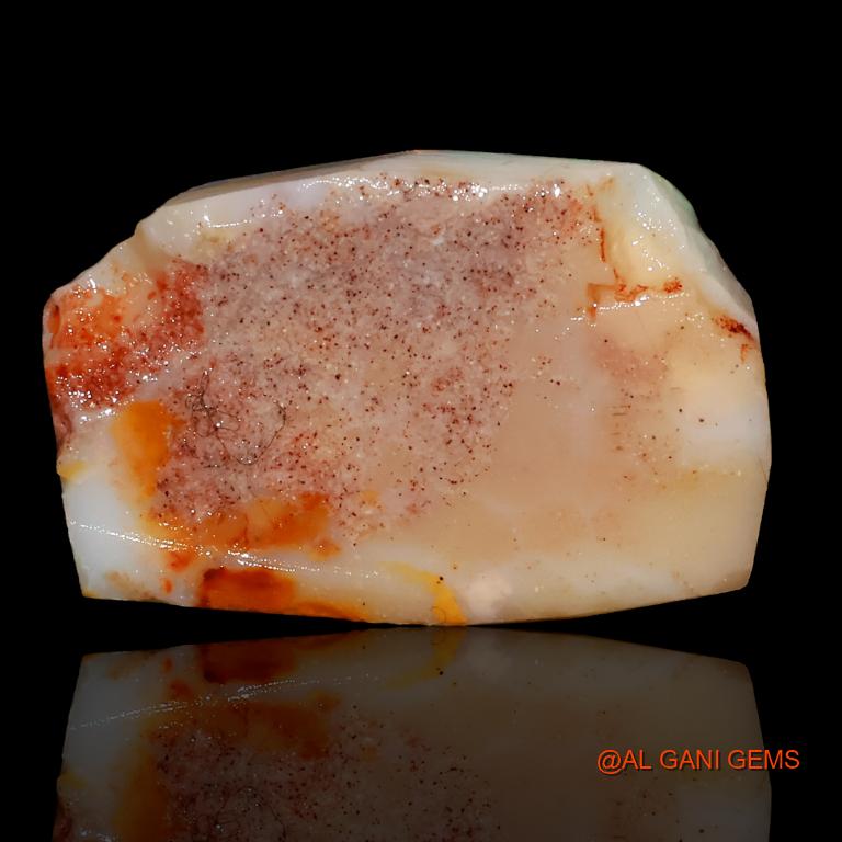 8.45 Cts Natural Australian Fire Opal Loose Gemstone Fancy Rough 20x13x4 mm R-231