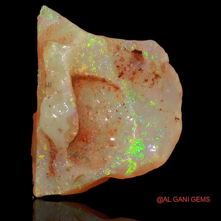4.15 Cts Natural Australian Fire Opal Loose Gemstone Fancy Rough 15x11x4 mm R-232