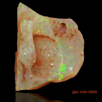 4.15 Cts Natural Australian Fire Opal Loose Gemstone Fancy Rough 15x11x4 mm R-232