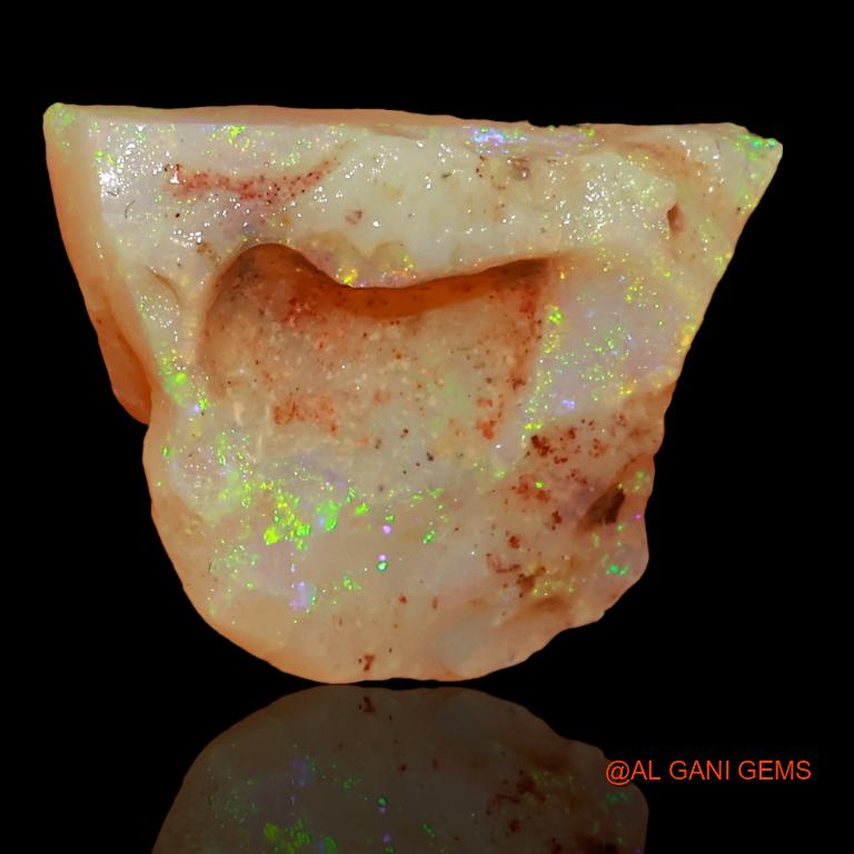 4.15 Cts Natural Australian Fire Opal Loose Gemstone Fancy Rough 15x11x4 mm R-232