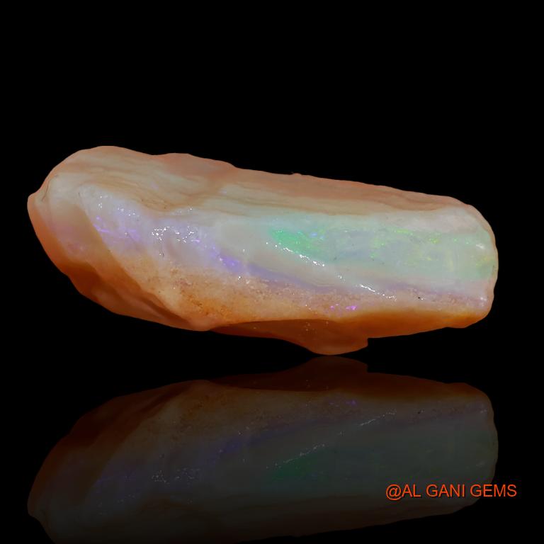 13.85 Cts Natural Australian Fire Opal Loose Gemstone Fancy Rough 22x15x8 mm R-242