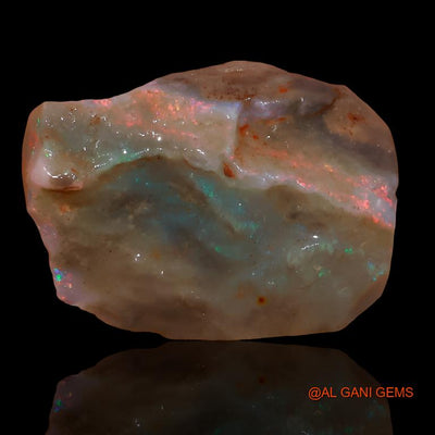 10.85 Cts Natural Australian Fire Opal Loose Gemstone Fancy Rough 19x15x7 mm R-244
