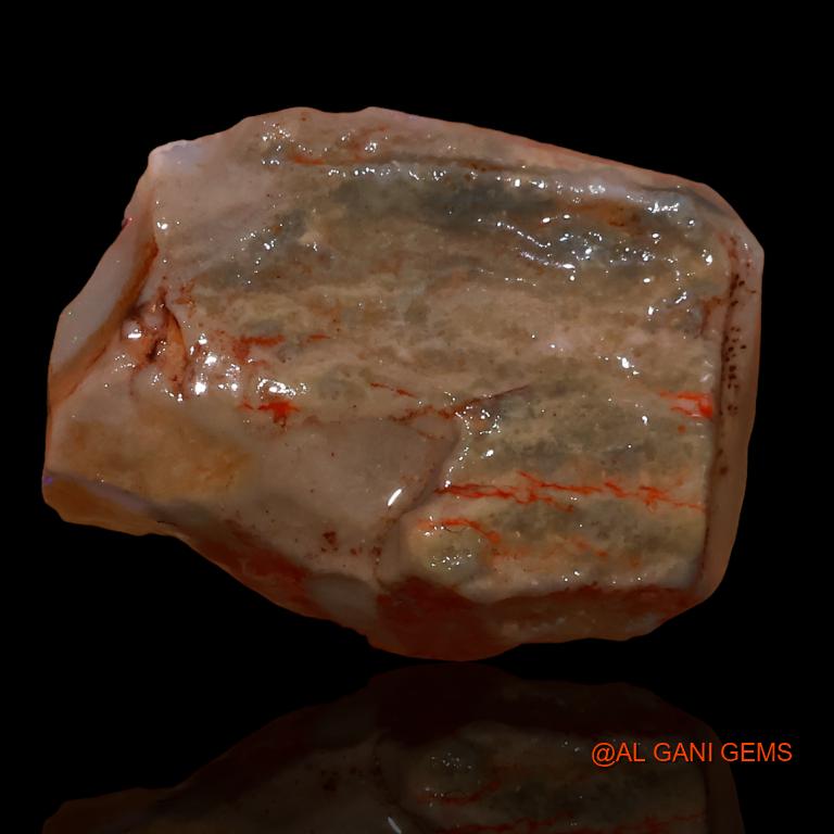 10.85 Cts Natural Australian Fire Opal Loose Gemstone Fancy Rough 19x15x7 mm R-244