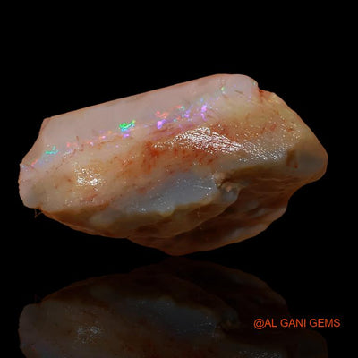 Natural Untreated Fire Opal Loose Gemstone Fancy Rough From Australia 12.30 Cts 16x16x5 mm R-246