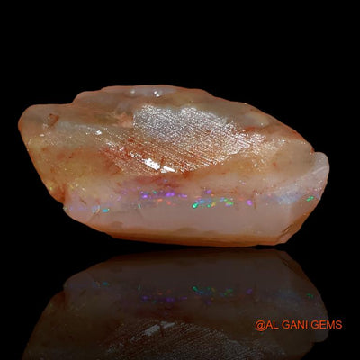 Natural Untreated Fire Opal Loose Gemstone Fancy Rough From Australia 12.30 Cts 16x16x5 mm R-246
