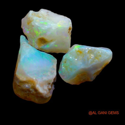 3 Pcs 10.40 Cts Natural Australian Fire Opal Loose Gemstone Fancy Rough 6x2x4 mm To 7x4x4 mm R-24