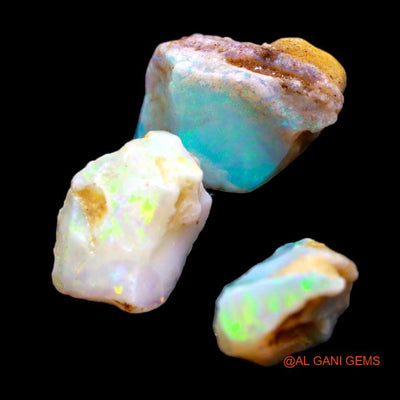 3 Pcs 10.40 Cts Natural Australian Fire Opal Loose Gemstone Fancy Rough 6x2x4 mm To 7x4x4 mm R-24