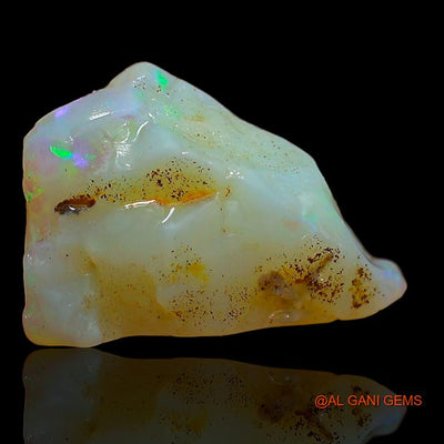 4.55 Cts Natural Australian Fire Opal Loose Gemstone Fancy Rough 14x9x7 mm R-250
