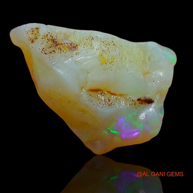 4.55 Cts Natural Australian Fire Opal Loose Gemstone Fancy Rough 14x9x7 mm R-250