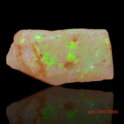 Natural Untreated Fire Opal Loose Gemstone Fancy Rough From Australia 3.95 Cts 17x9x4 mm R-252