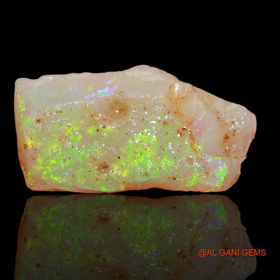 Natural Untreated Fire Opal Loose Gemstone Fancy Rough From Australia 3.95 Cts 17x9x4 mm R-252