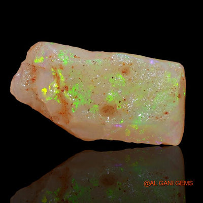Natural Untreated Fire Opal Loose Gemstone Fancy Rough From Australia 3.95 Cts 17x9x4 mm R-252