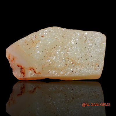 Natural Untreated Fire Opal Loose Gemstone Fancy Rough From Australia 3.95 Cts 17x9x4 mm R-252