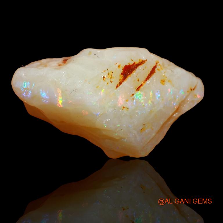 Natural Fire Opal Gemstone 9.30 Cts Loose Fancy Rough From Australia 18x12x9 mm R-256