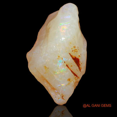 Natural Fire Opal Gemstone 9.30 Cts Loose Fancy Rough From Australia 18x12x9 mm R-256