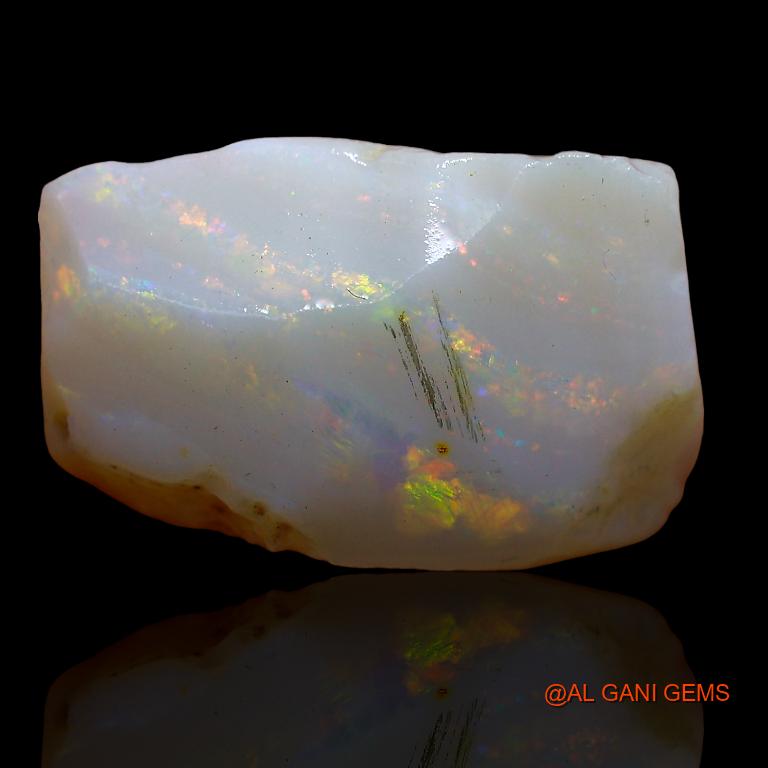 7.45 Cts Natural Australian Fire Opal Loose Gemstone Fancy Rough 16x10x6 mm R-259