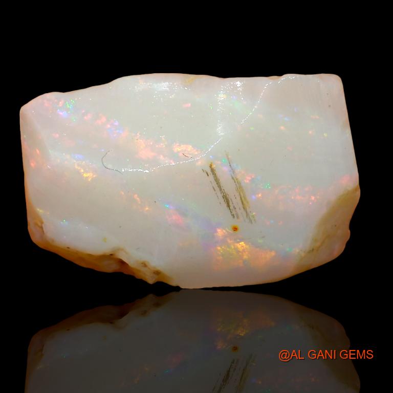 7.45 Cts Natural Australian Fire Opal Loose Gemstone Fancy Rough 16x10x6 mm R-259