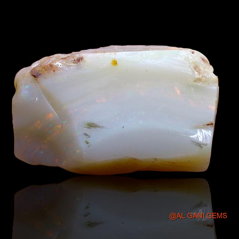 7.45 Cts Natural Australian Fire Opal Loose Gemstone Fancy Rough 16x10x6 mm R-259