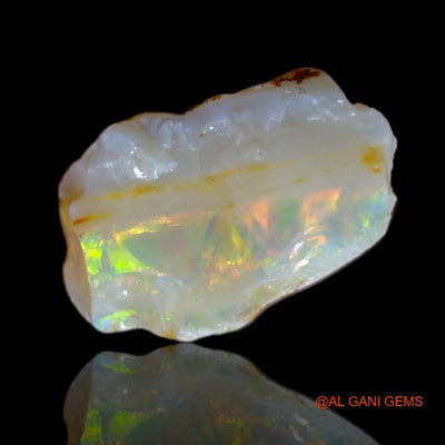 Natural Fire Opal Gemstone 3.55 Cts Loose Fancy Rough From Australia 7x4x3 mm R-25