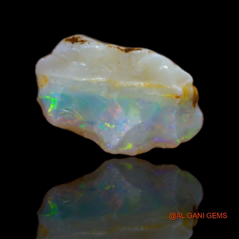 Natural Fire Opal Gemstone 3.55 Cts Loose Fancy Rough From Australia 7x4x3 mm R-25